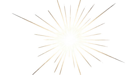 Obraz premium A bright yellow and orange starburst on a white background isolated on transparent background