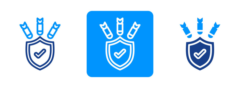 Ddos Protection Icon In Dual Tone Style