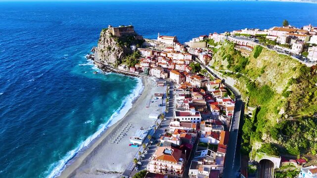The city of Scilla in the Province of Reggio Calabria, Italy.