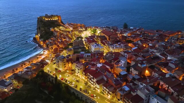 The city of Scilla in the Province of Reggio Calabria, Italy.