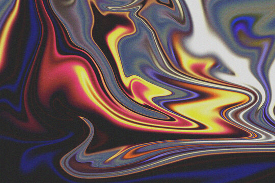 Abstract liquid flow with vibrant color gradients and subtle texture during digital manipulation