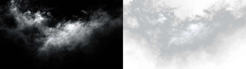 Soft clouds drift across the sky on a transparent background during daylight hours, PNG with a light overlay © Liubov
