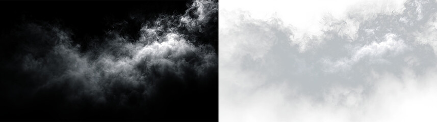 Light smoke drifting on a clear background creating a soft and airy effect during daylight hours, PNG with a light overlay © Liubov