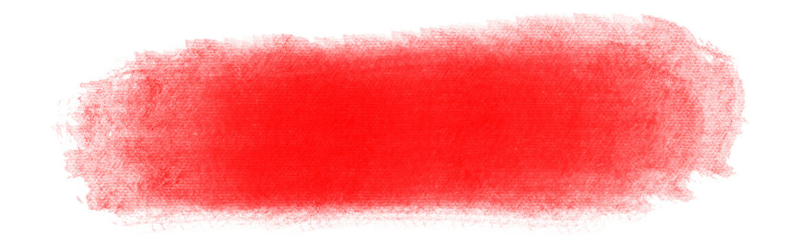 Red watercolor brush stroke banner background isolated