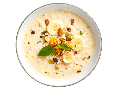 bowl of payasam isolated on transparent png