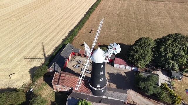 Skidby Windmill, Grade II listed windmill. Skidby, near Beverley,  East Riding of Yorkshire, England. built in 1821