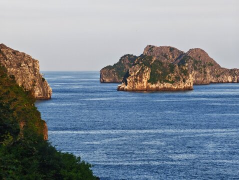 Cat Ba Archipelago, Hai Phong City, Vietnam. A renowned island group in Northern Vietnam, ideal for relaxation and seaside tourism.