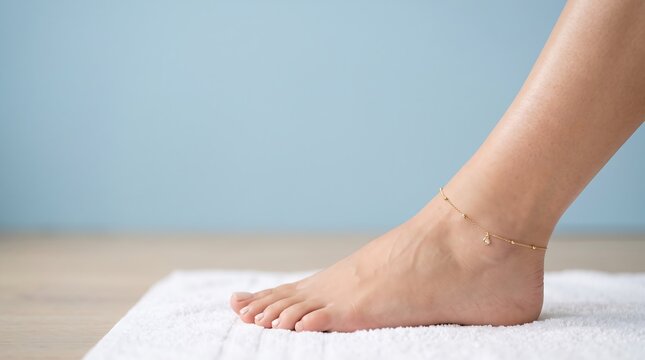 Bare Foot with Gold Anklet