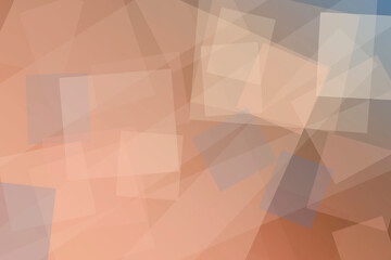 Obraz premium Peach, sand, and muted silver squares drift in layered perspective with gentle blur, creating a polished, modern backdrop for presentations, ads, and web tiles.