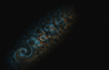 Abstract cosmic galaxy spiral and nebula dust on dark starry space background © rahul09