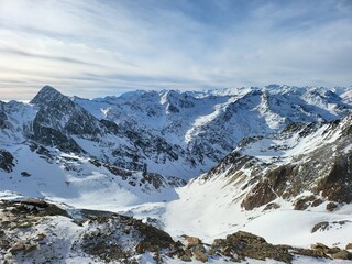 Obraz premium Wintersonne am Stubaier Gletscher