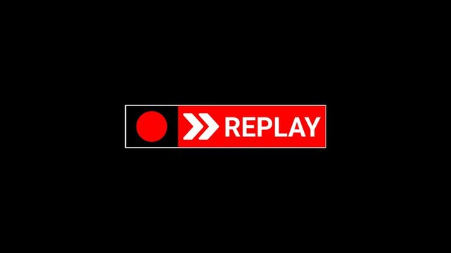 Replay text button animation for video camera and camcorder recordings ,
Vertical VHS Replay Overlay with Alpha channel for video editing, cinematic overlays. replay icon motion graphic animation.
