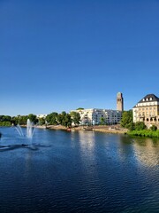 Obraz premium Mülheim an der Ruhr – Innenstadt & Ruhrbania