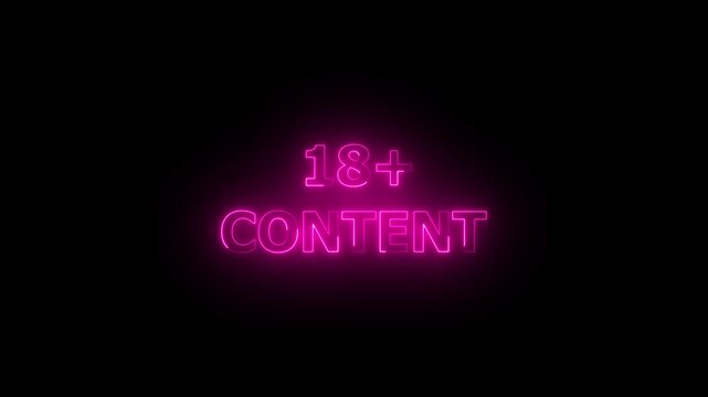 18+ Adult Only Headline Animation.Adults only sign commercial explicit content. Sensitive content sign opening video. Censor Icon warning adult ,Adults Only Sign Animation.4K animation graphics video