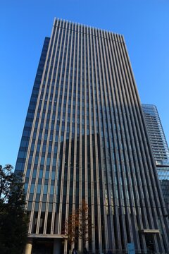 TOKYO, JAPAN - DECEMBER 4, 2016: Ochanomizu Sola City office building in Tokyo. Offices of Nippon Paper Industries, Kyorin Pharmaceutical, Nichii Group, JAXA and Digital Hollywood University.