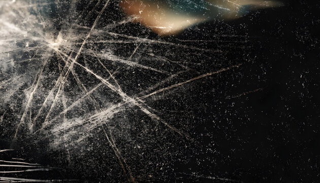 A close up of a broken glass