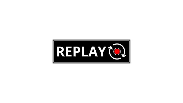Replay text button animation for video camera and camcorder recordings ,
Vertical VHS Replay Overlay with Alpha channel for video editing, cinematic overlays. replay icon motion graphic animation.