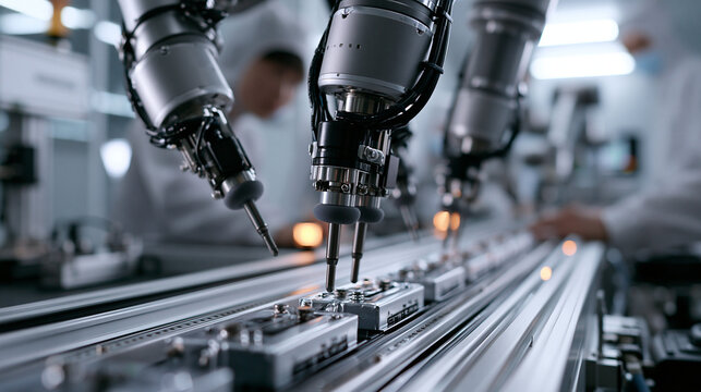 Automated Robotic Arm Working on High Precision Assembly Line