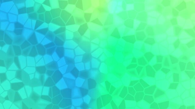 Abstract Blue Green Cellular Voronoi Pattern Motion Background