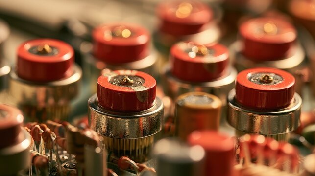 Electronic Components capacitor resistor connector system optimization sustainable engineering close up engineering desk whimsical Blend mode technical workspace.
