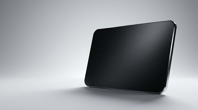Blank Black Metallic Banking Card Mockup Studio Background