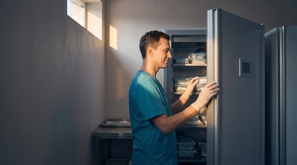 Fototapeta premium Solar-backed cold chain supports community healthcare access