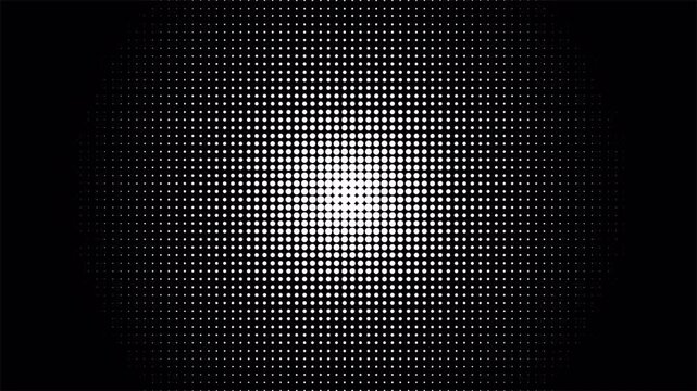 Halftone Dots Animation, Abstract Radial Wave Transition. Abstract Dotted Halftone dots for luma track matte mask transition  with Alpha Channel 4K Video