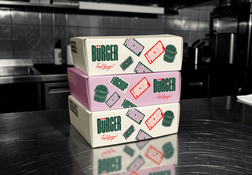 Three Boxes Mockups
