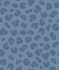 Blue leopard spots pattern for textile design and fabric backgrounds © Creativezone