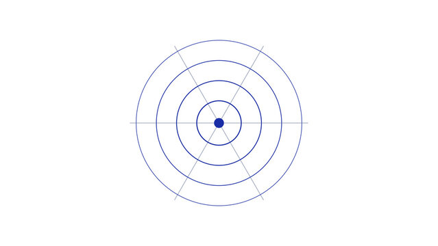 Exoplanet habitable zone crosshair with Goldilocks ring. Isolated transparent PNG crosshair overlay for Photoshop and video.