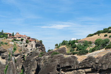 Fototapeta premium Ancient Monastery on the Cliffs of Meteora, Greece