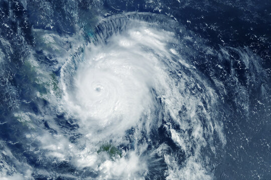 Hurricane, tornado from space. Elements of this image furnished by NASA