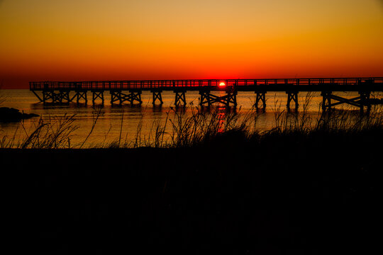 Sunrise Behind the Pier