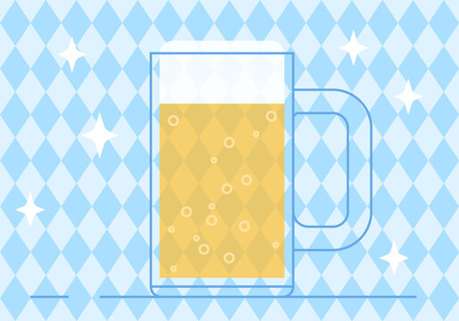 Bavarian pattern with blue and white rhombus Flag of Bavaria