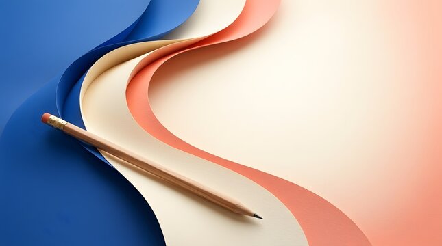 abstract background with red wave