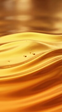 Abstract golden liquid background. Golden wave background. Gold texture. Lava, nougat, caramel, amber, honey, oil. 3d rendering