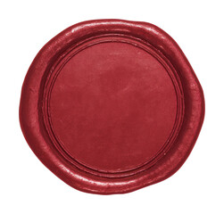 Naklejka premium PNG Red wax seal isolated.