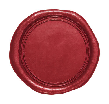 PNG Red wax seal isolated.