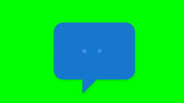 Minimalist chat bubble icon showing conversation process representing artificial intelligence communication and virtual assistant concept