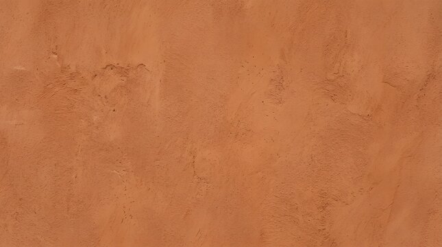 Terracotta textured plaster wall background for design projects. Rustic orange stucco surface with natural imperfections and warm earthy tones.