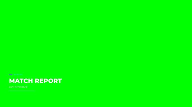 Minimal Lower Third Caption Broadcast Title Animation