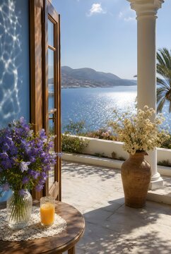 view of the sea from the home