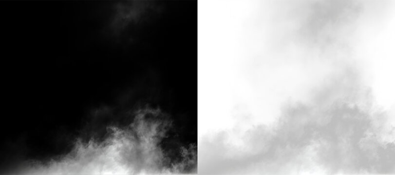 Soft gray smoke rises and mingles in the air on a clear day with no background distractions