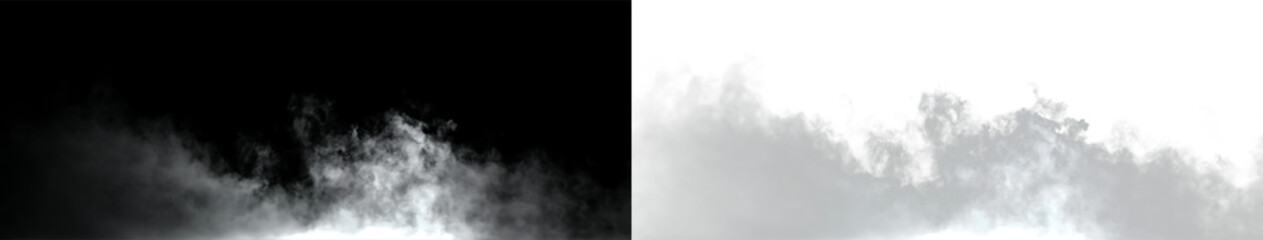 Clouds drifting in the sky during the day with a bright white background and no other objects present © Liubov