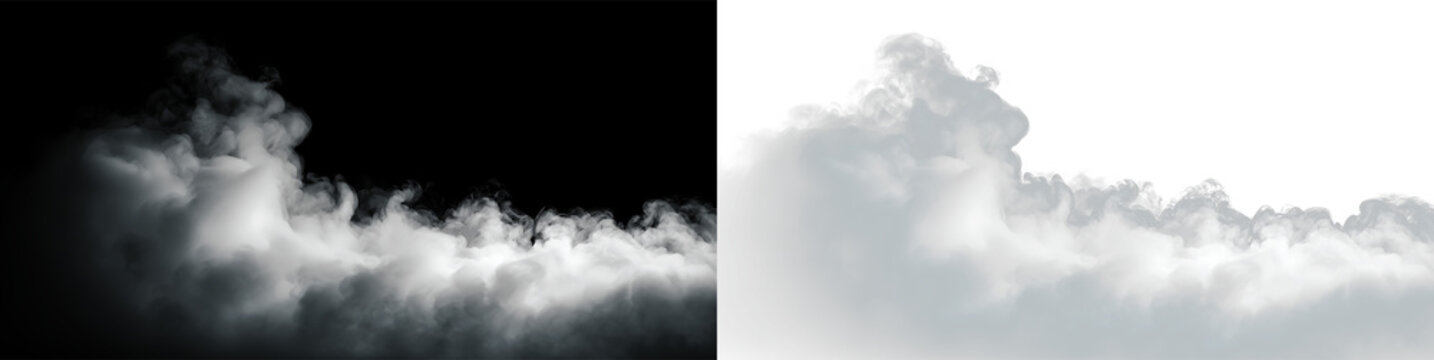Fluffy clouds floating in the sky on a sunny day with no background distractions