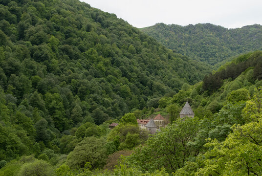 Haghartsin Monastery is a 10th-13th century monastic complex surrounded by majestic green mountains, located within the Dilijan National Park in Armenia.