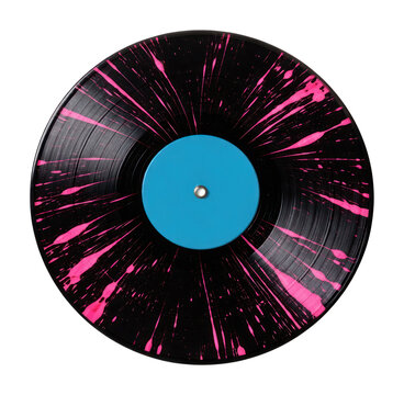 PNG Colorful vinyl record art