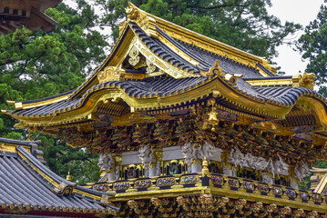 Obraz premium Yomeimon gate (Two-storied gate), Tosho-gu shrine, Nikko, Japan