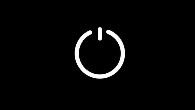 Power Switch on or off icon background animation.power on off icon