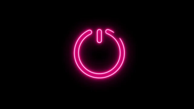 Power Switch on or off icon background animation.power on off icon